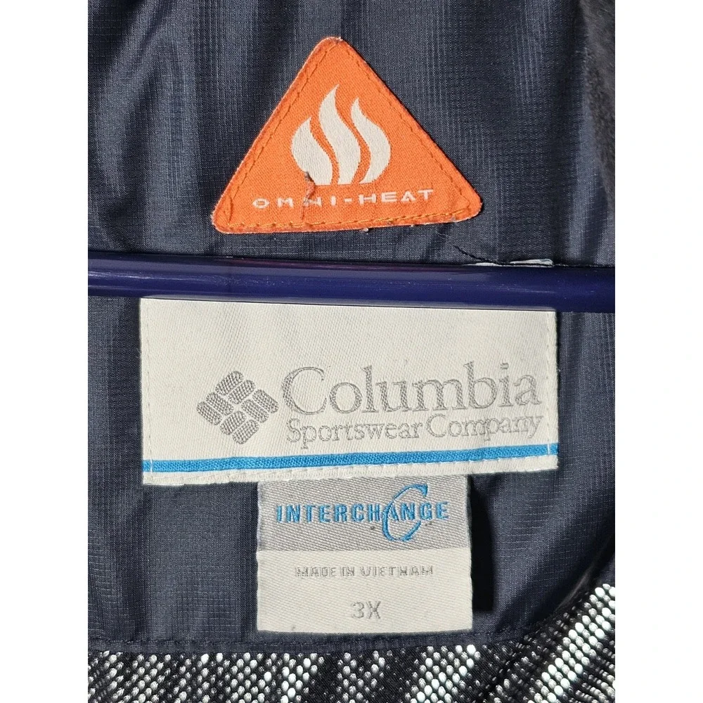 Columbia Whirlibird Omni-Tech Vented Hooded Interchange Jacket Blue Size 3X